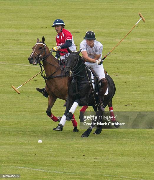 Prince William, Duke of Cambridge playing in the Audi Polo Challenge at Chester Racecourse on May 29, 2013 in Chester, England.