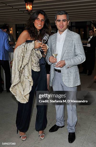 Laura Corsico and guest attend the Venice Biennale 2013 Celebration with Baku Magazine, hosted by Leyla Aliyeva, Simon De Pury & Darius Sanai at The...