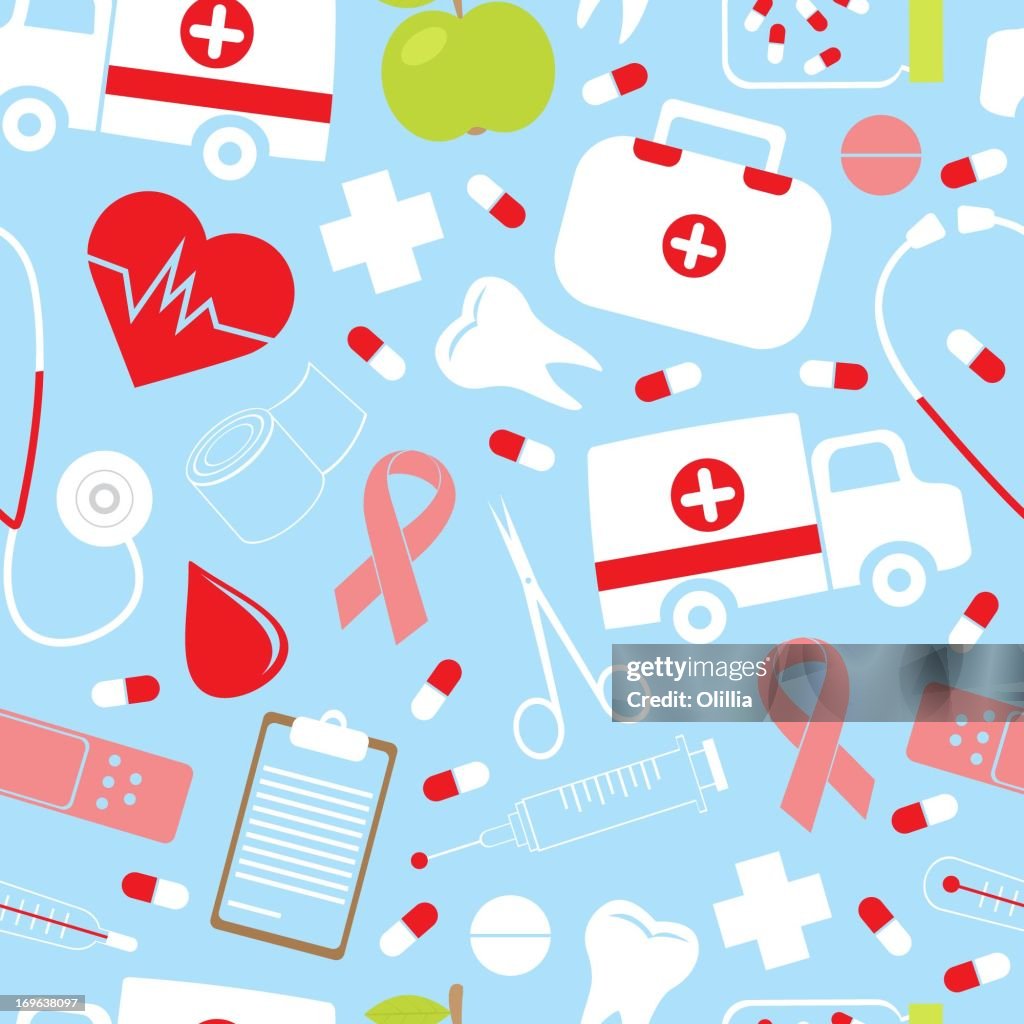 Medical Pattern Vector Colorfulmedicalpattern High-Res Vector Graphic - Getty Images