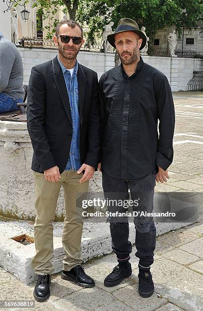 Stefano Rosso and Andrea Rosso attend Prima Materia VIP Preview on May 29, 2013 in Venice, Italy.