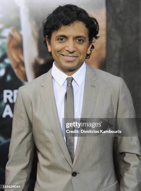 Director M. Night Shyamalan attends the "After Earth" premiere at the Ziegfeld Theater on May 29, 2013 in New York City.