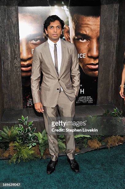 Director M. Night Shyamalan attends the "After Earth" premiere at the Ziegfeld Theater on May 29, 2013 in New York City.