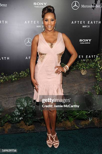 Actress Vivica A. Fox attends Columbia Pictures and Mercedes-Benz Present the US Red Carpet Premiere of AFTER EARTH at Ziegfeld Theatre on May 29,...