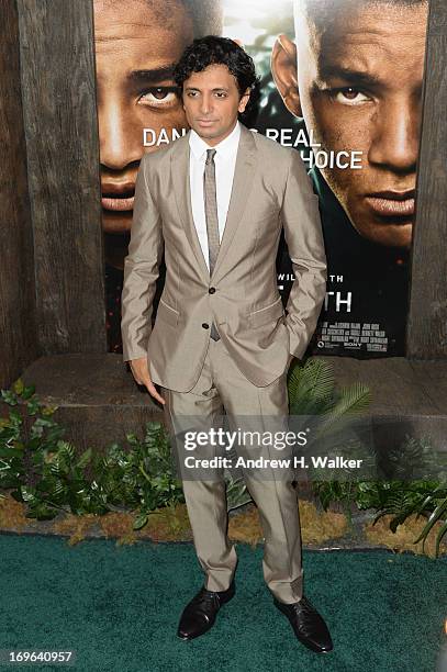 Director M. Night Shyamalan attends the "After Earth" premiere at the Ziegfeld Theater on May 29, 2013 in New York City.