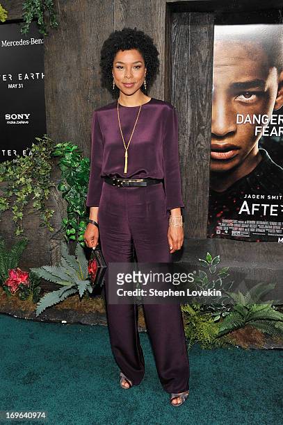 Actress Sophie Okonedo attends the "After Earth" premiere at Ziegfeld Theater on May 29, 2013 in New York City.
