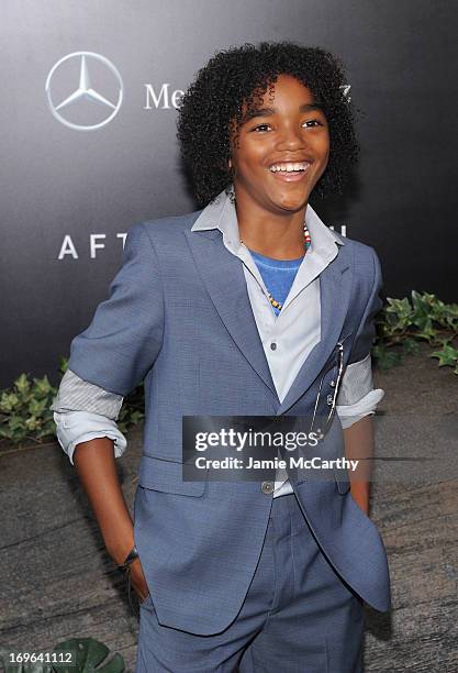 Jaden Martin attends Columbia Pictures and Mercedes-Benz Present the US Red Carpet Premiere of AFTER EARTH at Ziegfeld Theatre on May 29, 2013 in New...