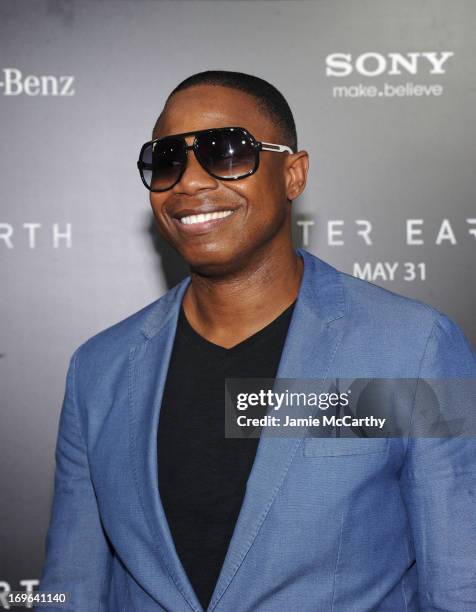 Doug E. Fresh attends Columbia Pictures and Mercedes-Benz Present the US Red Carpet Premiere of AFTER EARTH at Ziegfeld Theatre on May 29, 2013 in...