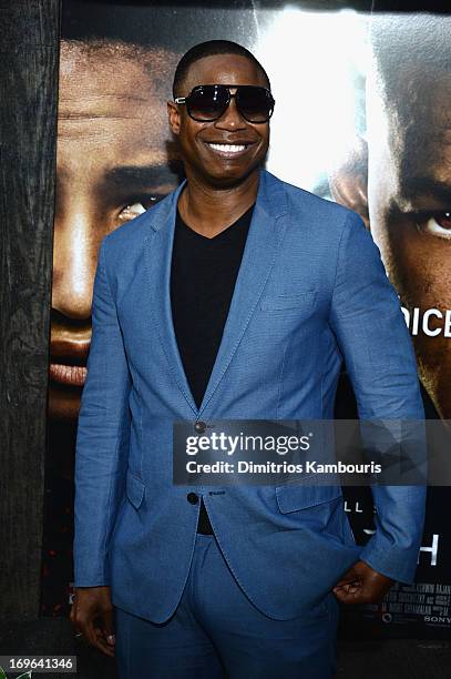 Doug E. Fresh attends the "After Earth" premiere at Ziegfeld Theater on May 29, 2013 in New York City.