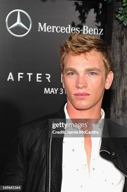 Model Nick Gruber attends Columbia Pictures and Mercedes-Benz Present the US Red Carpet Premiere of AFTER EARTH at Ziegfeld Theatre on May 29, 2013...