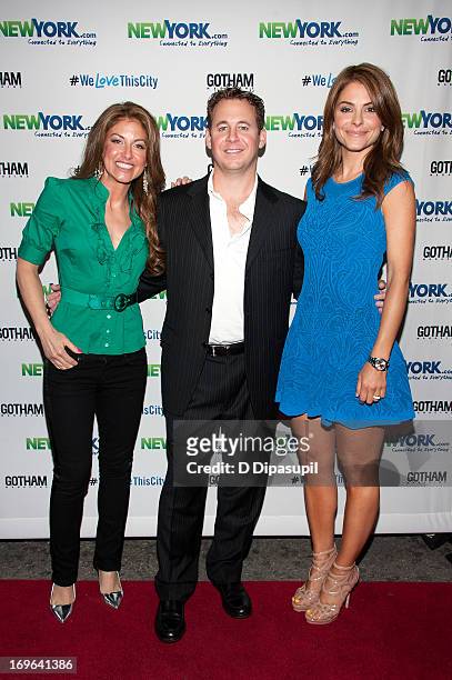 Dylan Lauren, Brett Reizen, and Maria Menounos attend the NewYork.com launch party at Arena on May 29, 2013 in New York City.