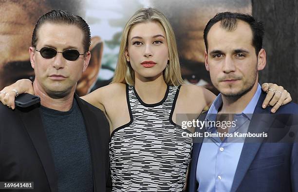 Stephen Baldwin and Hailey Baldwin attend the "After Earth" premiere at the Ziegfeld Theater on May 29, 2013 in New York City.