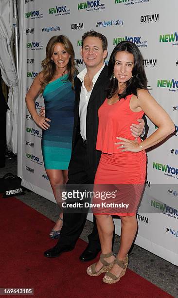 Denise Albert , Brett Reizen and Melissa Musen Gerstein attend NEWYORK.COM "Connected To Everything" Launch Party on May 29, 2013 in New York, United...