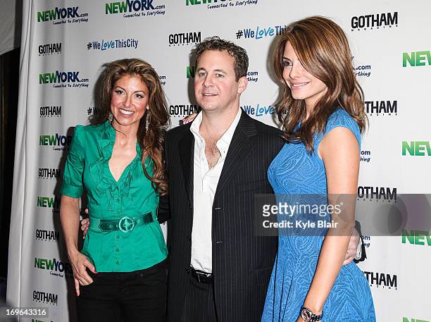 Dylan Lauren, Brett Reizen and Maria Menounos attend the NewYork.com Launch Party at Arena on May 29, 2013 in New York City.