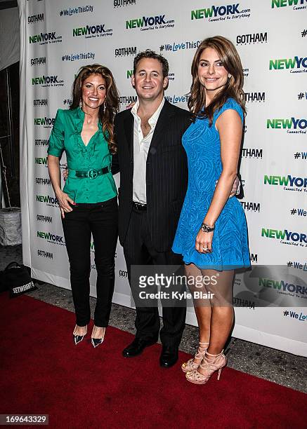 Dylan Lauren, Brett Reizen and Maria Menounos attends the NewYork.com Launch Party at Arena on May 29, 2013 in New York City.