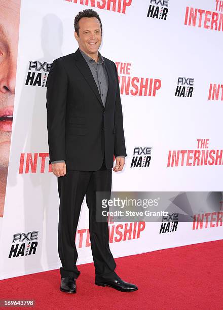 Vince Vaughn arrives at "The Internship" - Los Angeles Premiere at Regency Village Theatre on May 29, 2013 in Westwood, California.