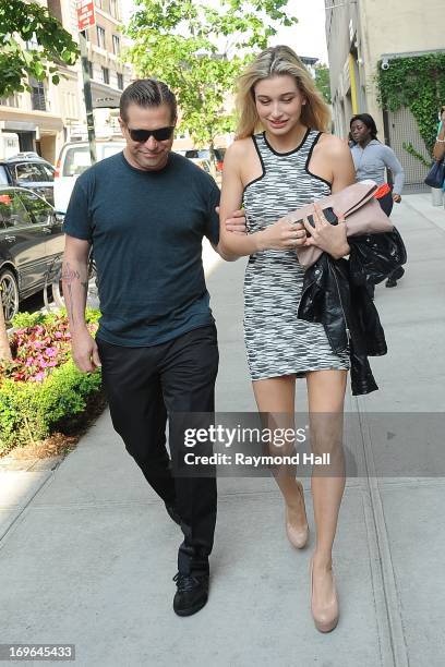 Actor Stephen Baldwin and Hailey Baldwin are seen in Soho on May 29, 2013 in New York City.