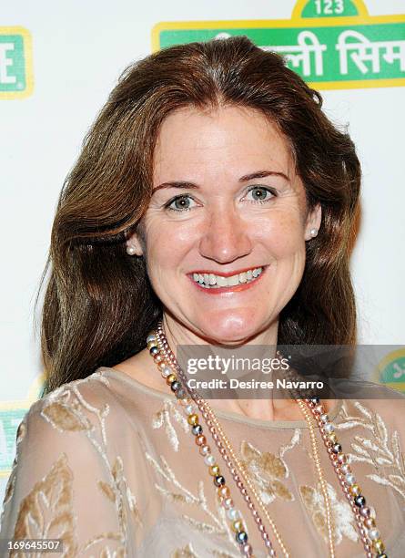 President of the Jim Henson Foundation, Cheryl Henson attends the 11th annual Sesame Street Workshop Benefit Gala at Cipriani 42nd Street on May 29,...