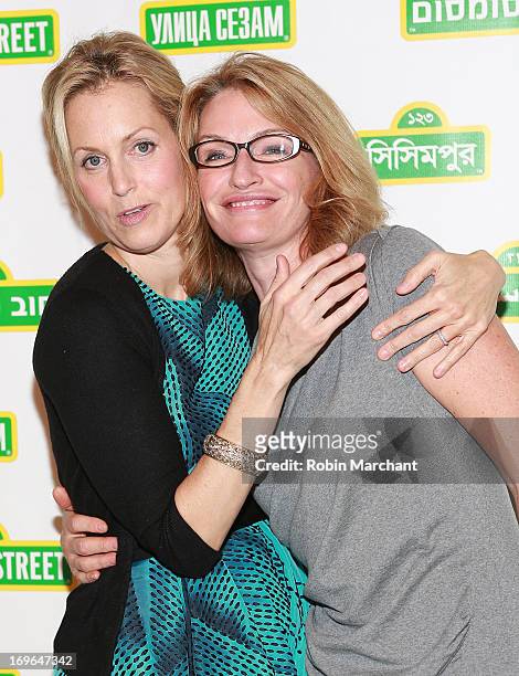 Comedian Ali Wentworth and writer Ann Lembeck Leary attend 11th Annual Sesame Street Workshop Benefit Gala at Cipriani 42nd Street on May 29, 2013 in...