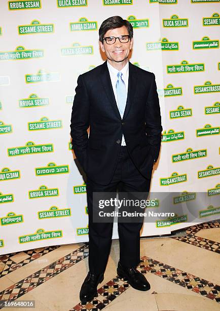 Journalist George Stephanopoulos attends the 11th annual Sesame Street Workshop Benefit Gala at Cipriani 42nd Street on May 29, 2013 in New York City.