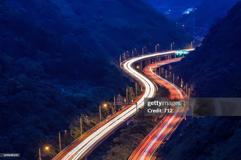 Night freeway