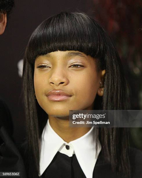 Actress Willow Smith attends the "After Earth" premiere at the Ziegfeld Theater on May 29, 2013 in New York City.