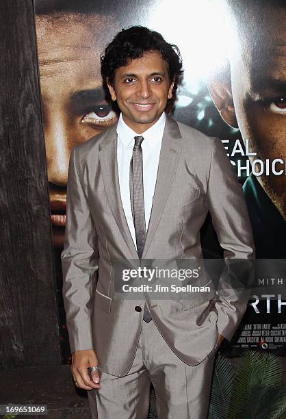 Director M. Night Shyamalan attends the "After Earth" premiere at the Ziegfeld Theater on May 29, 2013 in New York City.