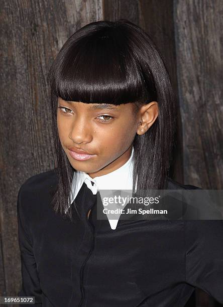 Actress Willow Smith attends the "After Earth" premiere at the Ziegfeld Theater on May 29, 2013 in New York City.