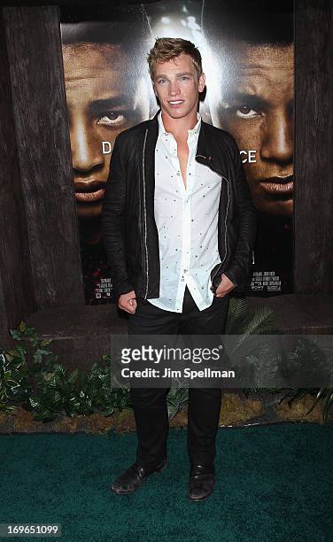 Nick Gruber attends the "After Earth" premiere at the Ziegfeld Theater on May 29, 2013 in New York City.