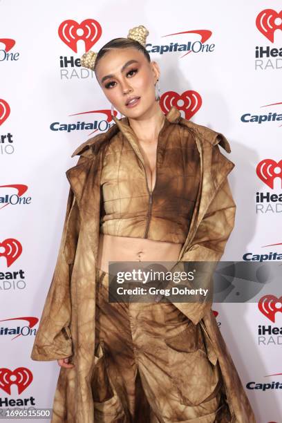 Agnez Mo attends the 2023 iHeartRadio Music Festival at T-Mobile Arena on September 22, 2023 in Las Vegas, Nevada.