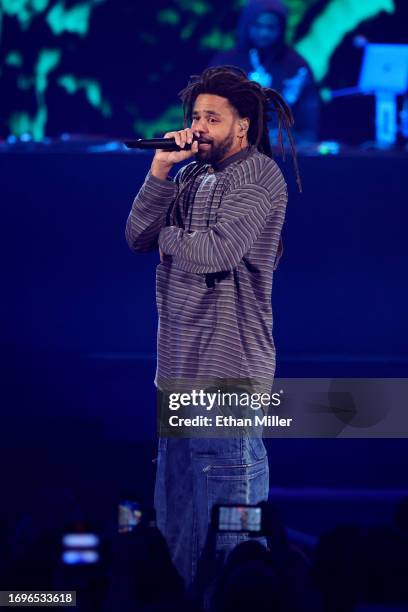 Cole performs onstage during the 2023 iHeartRadio Music Festival at T-Mobile Arena on September 22, 2023 in Las Vegas, Nevada.