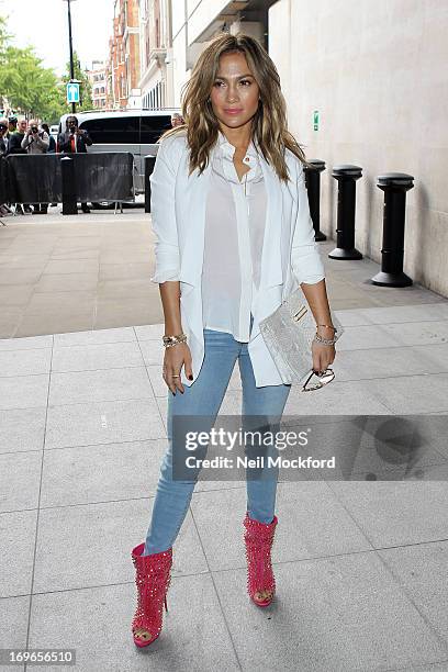 Jennifer Lopez seen at BBC Radio One on May 30, 2013 in London, England.