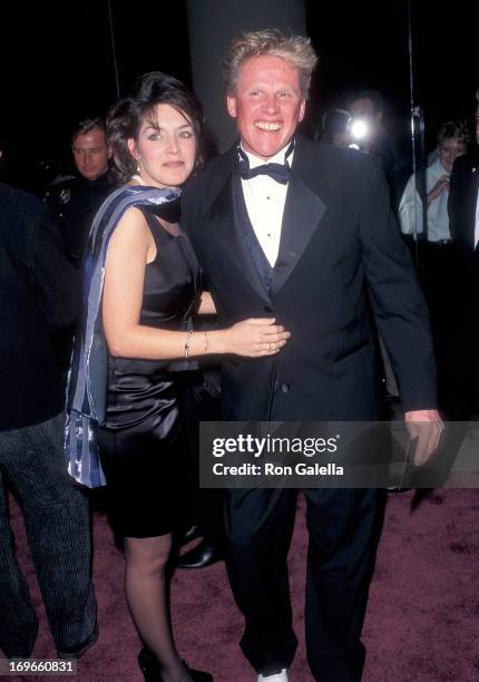 Actor Gary Busey and girlfriend Tiani Warden attend the 24th Annual American Film Institute Lifetime Achievement Award Salute to Clint Eastwood on...