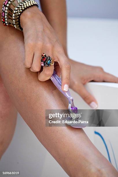 Model Alba Carrillo attends 'Yo soy de Venus' by Gillette photocall at San Marcos Foundation on May 30, 2013 in Madrid, Spain.