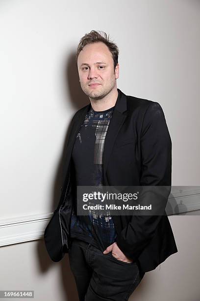 Nicholas Kirkwood poses for Stella/Esquire Portrait Studio at Somerset House on May 29, 2013 in London, England.