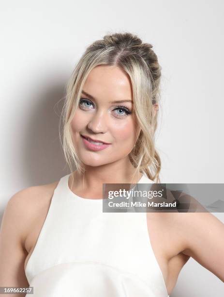 Laura Whitmore poses for Stella/Esquire Portrait Studio at Somerset House on May 29, 2013 in London, England.