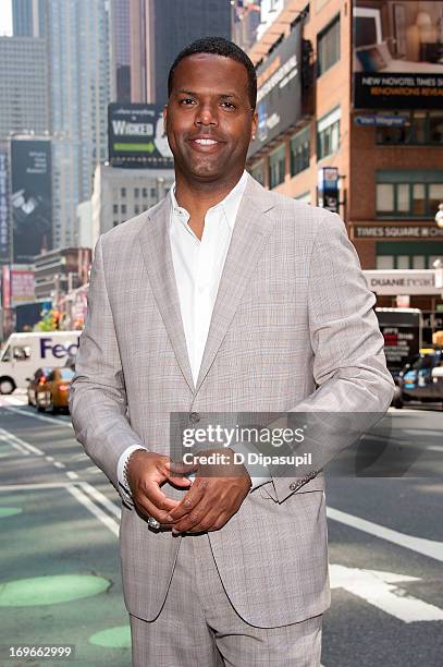 Calloway hosts "Extra" in Times Square on May 30, 2013 in New York City.