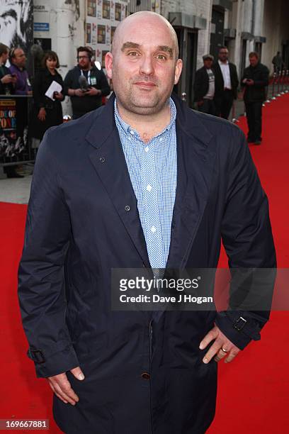 Shane Meadows attends the world premiere of 'Stone Roses: Made Of Stone' at Victoria Warehouse on May 30, 2013 in Manchester, England.