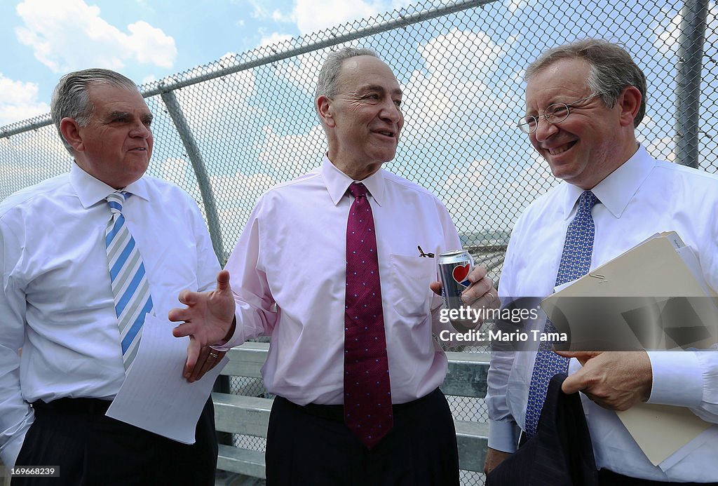 Transportation Secretary Ray LaHood And Sen. Charles Schumer Announce NYC Infrastructure Project