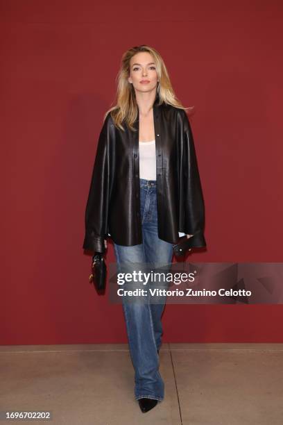 Jodie Comer is seen at Gucci Ancora during Milan Fashion week on September 22, 2023 in Milan, Italy.