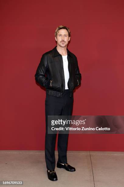 Ryan Gosling is seen at Gucci Ancora during Milan Fashion week on September 22, 2023 in Milan, Italy.