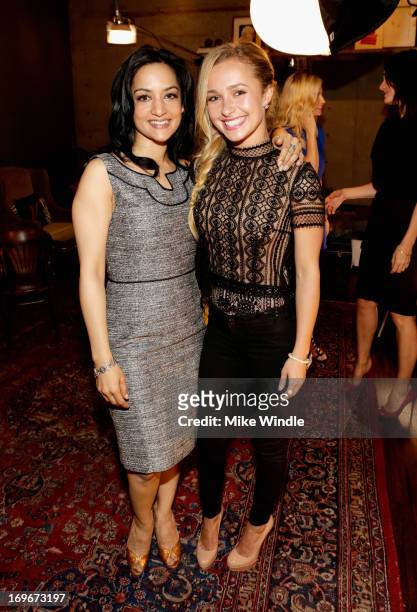 Actors Archie Panjabi and Hayden Panettiere attend the Variety Emmy Studio at Palihouse on May 30, 2013 in West Hollywood, California.