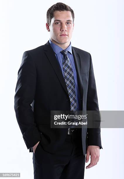 Bo Horvat has his formal portrait taken during the 2013 NHL Combine May 30, 2013 at the Westin Bristol Place Hotel in Toronto, Ontario, Canada.