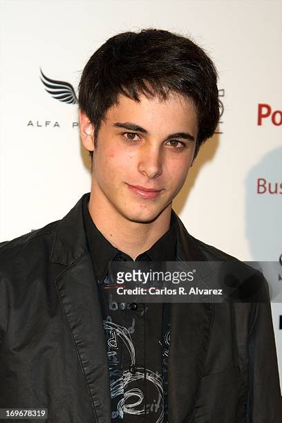 Spanish actor David Solans attends the "Hijo de Cain" premiere at the Callao cinema on May 30, 2013 in Madrid, Spain.