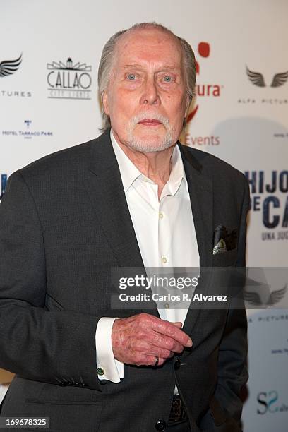 Actor Jack Taylor attends the "Hijo de Cain" premiere at the Callao cinema on May 30, 2013 in Madrid, Spain.