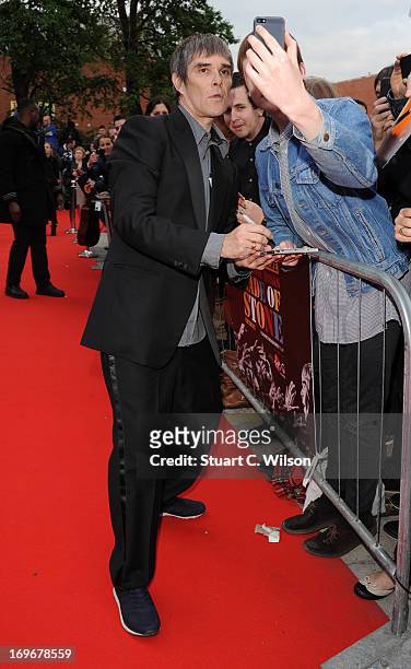Attends the Made of Stone Premiere presented by Virgin Media & Picturehouse Entertainment at Victoria Warehouse on May 30, 2013 in Manchester,...