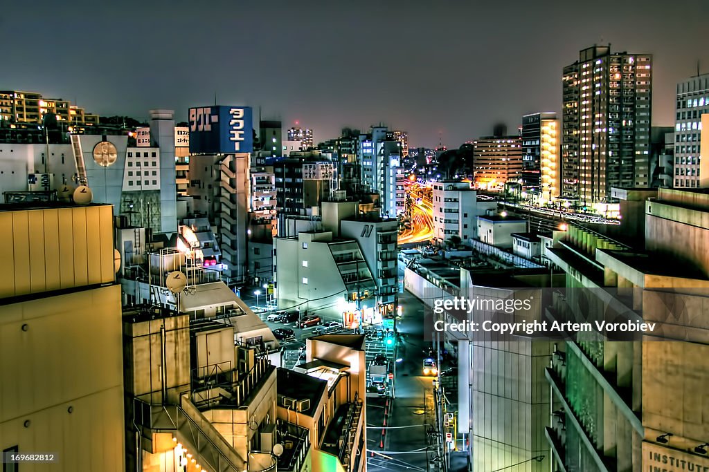 Yokohama cityscape at night