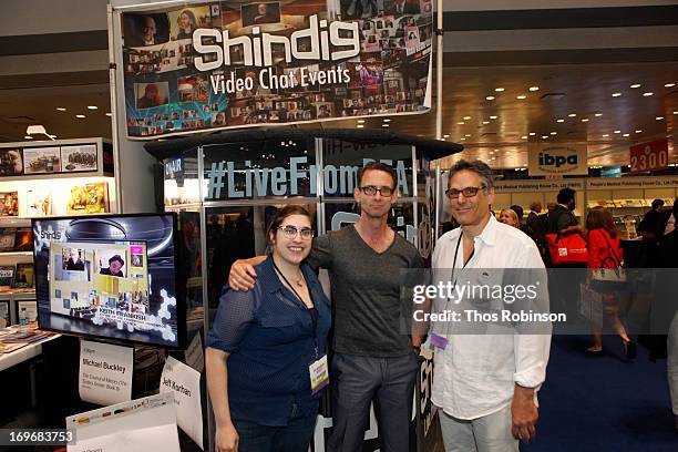 Author Chuck Palahniuk and Steve Gottlieb, founder & CEO, Shindig attend Shindig Hosts Live Video Chats with over Fifty Authors at BookExpo America...