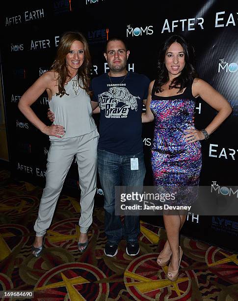The MOMS Denise Albert and Melissa Musen Gerstein attend a screening of "After Earth" at Mamarazzi Event with The Moms at AMC Loews Lincoln Square 13...