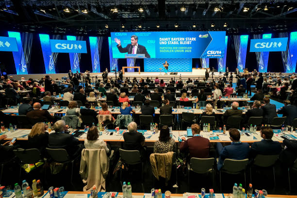 DEU: CSU Holds Party Congress As Bavarian Election Nears