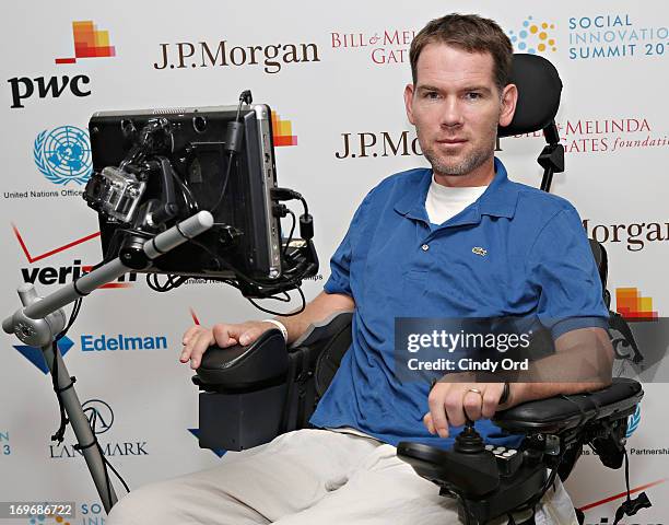 Former NFL player Steve Gleason attends the Social Innovation Summit May 2013 - Day Two on May 30, 2013 in New York City.